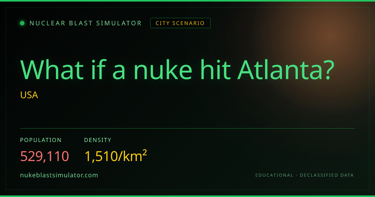 What if a Nuclear Bomb Hit Atlanta? Blast Radius & Casualties ...
