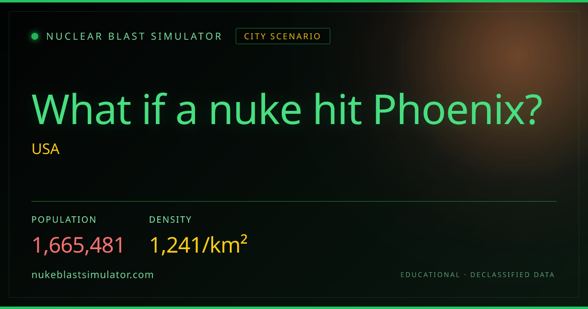 What if a Nuclear Bomb Hit Phoenix? Blast Radius & Casualties ...