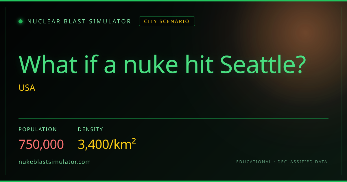 What if a Nuclear Bomb Hit Seattle? Blast Radius & Casualties ...
